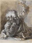 Reclining Old Man by Georges Lallemant