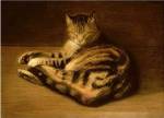 Recumbent Cat, 1898 by Theophile-Alexa Steinlen