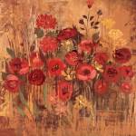 Red Floral Frenzy II by Alan Hopfensperger