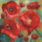 Red Poppies Bloom of Joy by Anthony Christou