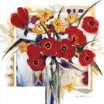 Red Poppies In Vase by Alfred Gockel