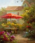 Red Umbrella by Calvin Stephens