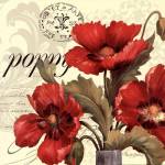 Red & White I by Pamela Gladding