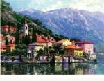 Reflections of Lake Como by Howard Behrens