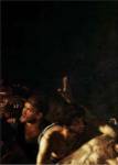 Resurrection of Lazarus, Detail by Caravaggio
