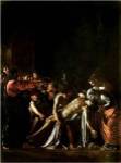 Resurrection of Lazarus, Detail by Caravaggio