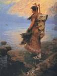 Return of the War Canoes by William R. Leigh