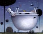 Rob Scotton - Heaven is a Hot Bath Size 8x10 by Rob Scotton