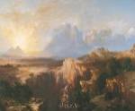 Rock Towers of the Rio Virgin by Thomas Moran