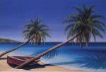 Ron Peters - Day's End Size 36x26 by Ron Peters