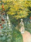 Rose Garden, 1876 by Claude Monet