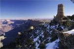 Ruin of an old building on a cliff, Grand Canyon National Park, Arizona, USA