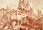 Ruins of an Imperial Palace, Rome by Jean-Honore Fragonard