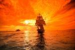 Sailboat and Tall Ship the Pacific Ocean, Dana Point Harbor, California by Panoramic Images