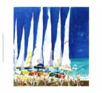 Sailboats on the Beach by J. Presley
