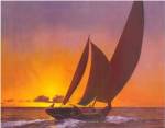 Sails In The Sunset by Diane Romanello