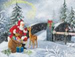 Santa Meeting At The Bridge by DBK-Art Licensing