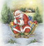 Santa's Christmas Sleigh Gift Count by DBK-Art Licensing