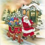 Santa's Christmas Sleigh Stroll by DBK-Art Licensing