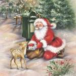Santa's Meeting At the Mailbox by DBK-Art Licensing