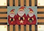 Santa Trio by Becca Barton