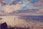 Sea Viewed from the Heights of Dieppe by Eugene Delacroix