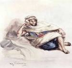 Seated Arab by Eugene Delacroix