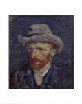 Self Portrait With Grey Hat, Paris 1887-1888 by Vincent van Gogh
