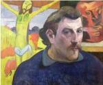 Self Portrait with the Yellow Christ, 1890 by Paul Gauguin
