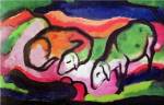 Sheep, 1912 by Franz Marc