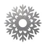 Silver Snowflakes 3 by Melody Hogan
