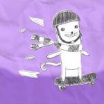 Skateboarding Cat I by Tyler Kearns