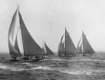 Sloops at Sail, 1915 (Detail) by Edwin Levick