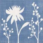 Small Blue Linen I (P) by Megan Meagher