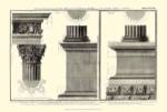Small Cornice Tempio di Vesta by Francesco Piranesi