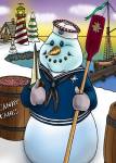 Snowman by Bill Abbott