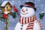 Snowman/Birdhouse by William Vanderdasson