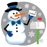 Snowman Mailbox by Mark Frost
