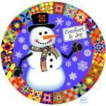 Snowman Quilt 1 by Mark Frost