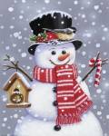 Snowman With Tophat by William Vanderdasson