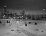 Snowy Chicago Skyline by Panoramic Images