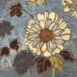 Sophias Flowers II - Blue by Wild Apple Studio