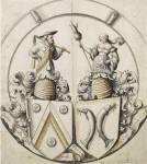 Stained-Glass Design for a Married Couple by Hieronymus Lang