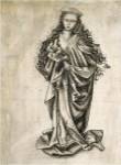 Standing Female Saint by Martin Schongauer