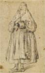 Standing Woman Holding a Muff and Shawl by Pietro Longhi