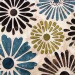 Stencil Flowers II - mini by N. Harbick