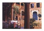 Steve Hepburn - A Lemon Scented Courtyard Size 31.5x23.5 by Steve Hepburn