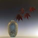 Still Life with Japanese Maple and Raindrops by Geoffrey Ansel Agrons