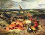 Still Life with Lobsters by Eugene Delacroix
