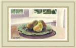 Still Life with Pears in a Sunny Window by Mark Hampton